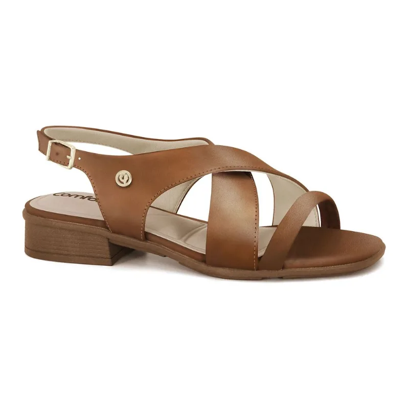 Sandália Salto Baixo Toffe Comfortflex 2561403-5 37