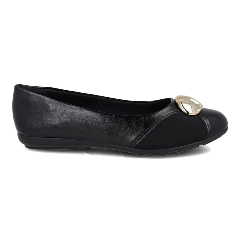 Sapatilha Comfortflex Casual Lycra Feminino Preto 38
