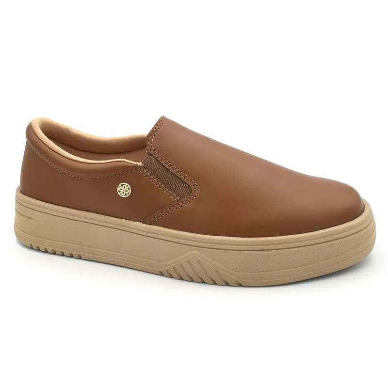 Tênis Slip On Feminino Ramarim Marrom 2688101 39
