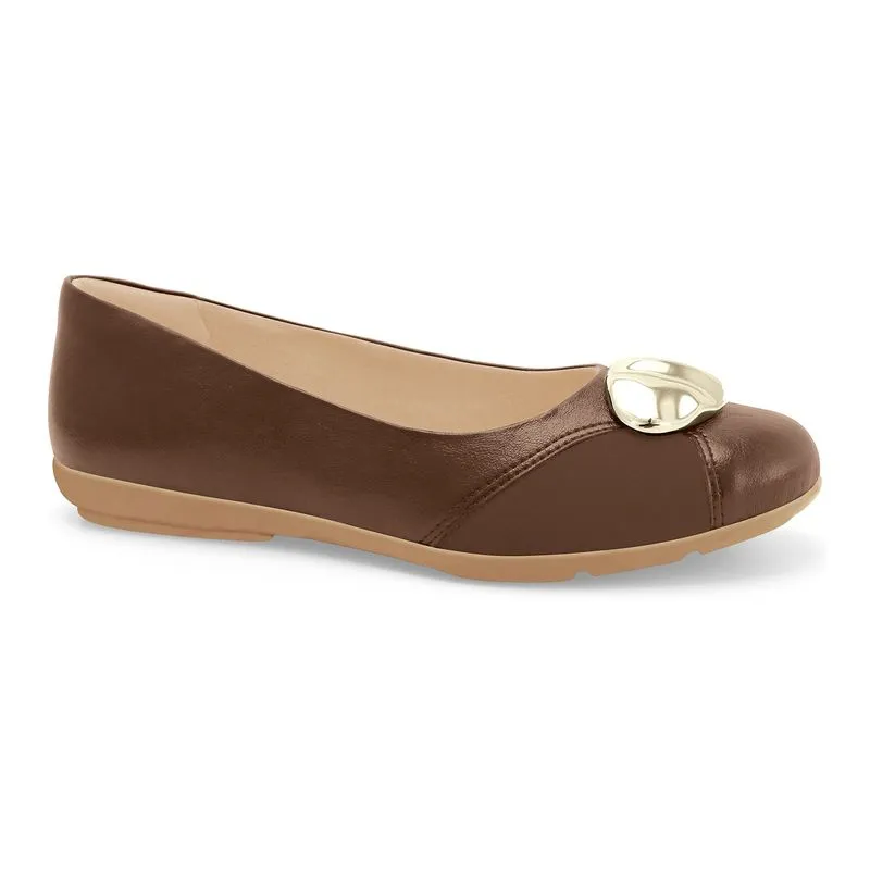 Sapatilha Ajuste Perfeito Capuccino Comfortflex 2663301-2 35