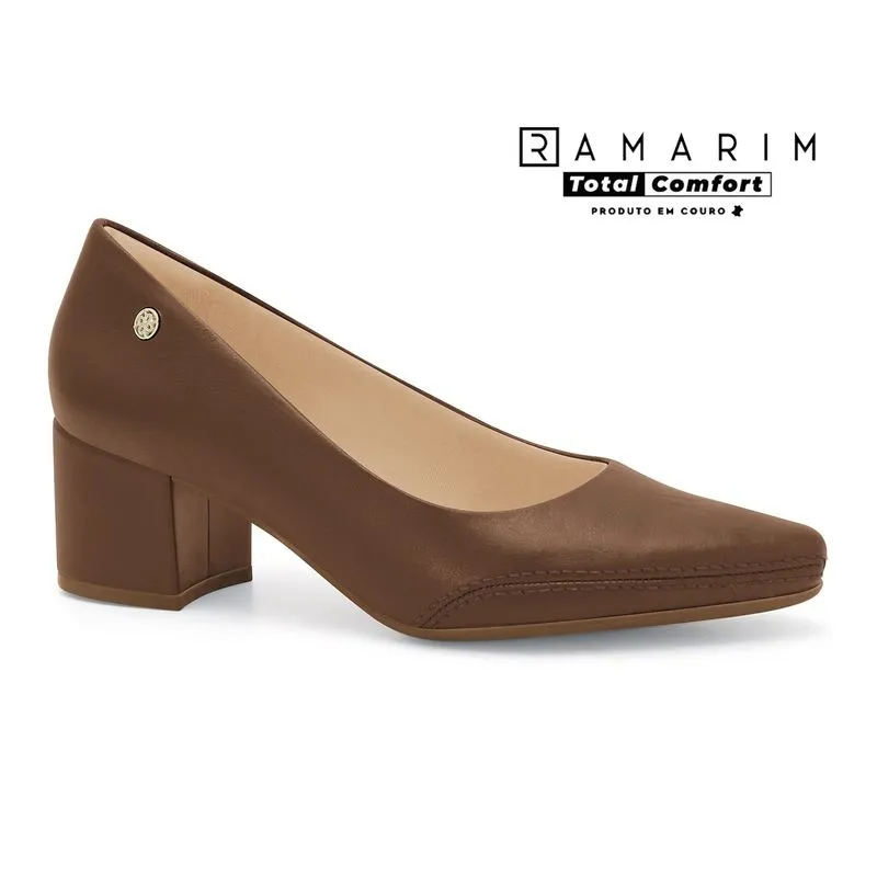 Scarpin Total Comfort Capuccino Ramarim 2662101-3 33