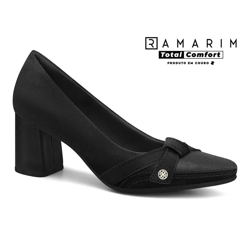 Scarpin Total Comfort Preto Ramarim 2664103-3 33