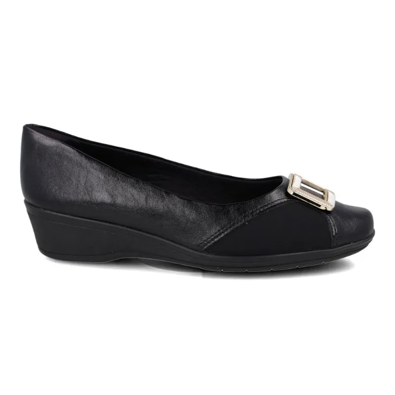 Sapato Casual Comfortflex Lycra Feminino Preto 37