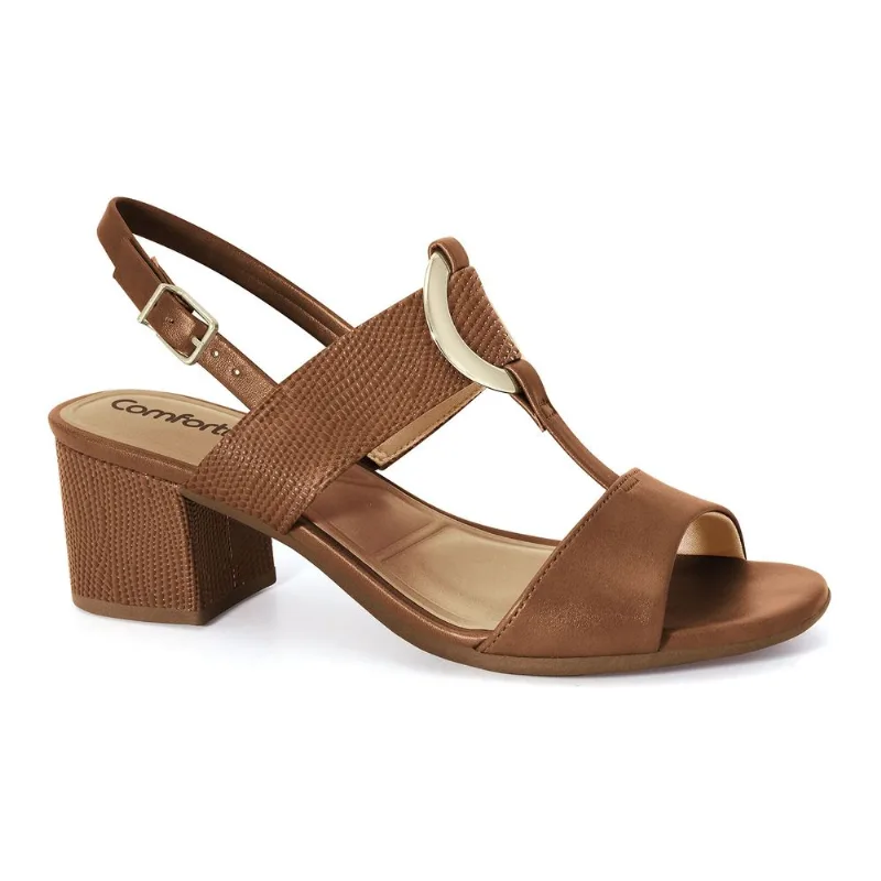 Sandália Salto Bloco Toffe Comfortflex 2657304-1 39