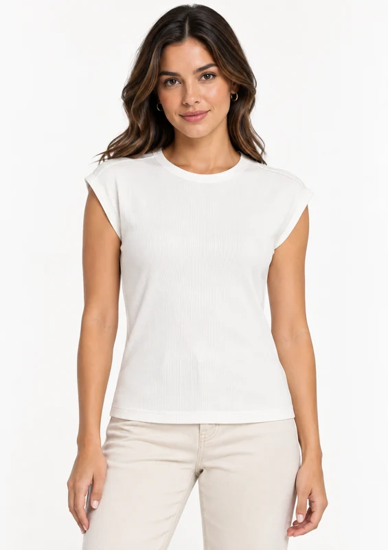 Blusa Sem Manga Feminina Doce Trama - Off White M