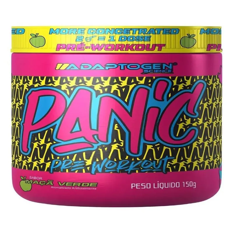 3x Suplemento Em Pó Adaptogen Science Panic Pré Treino Com C