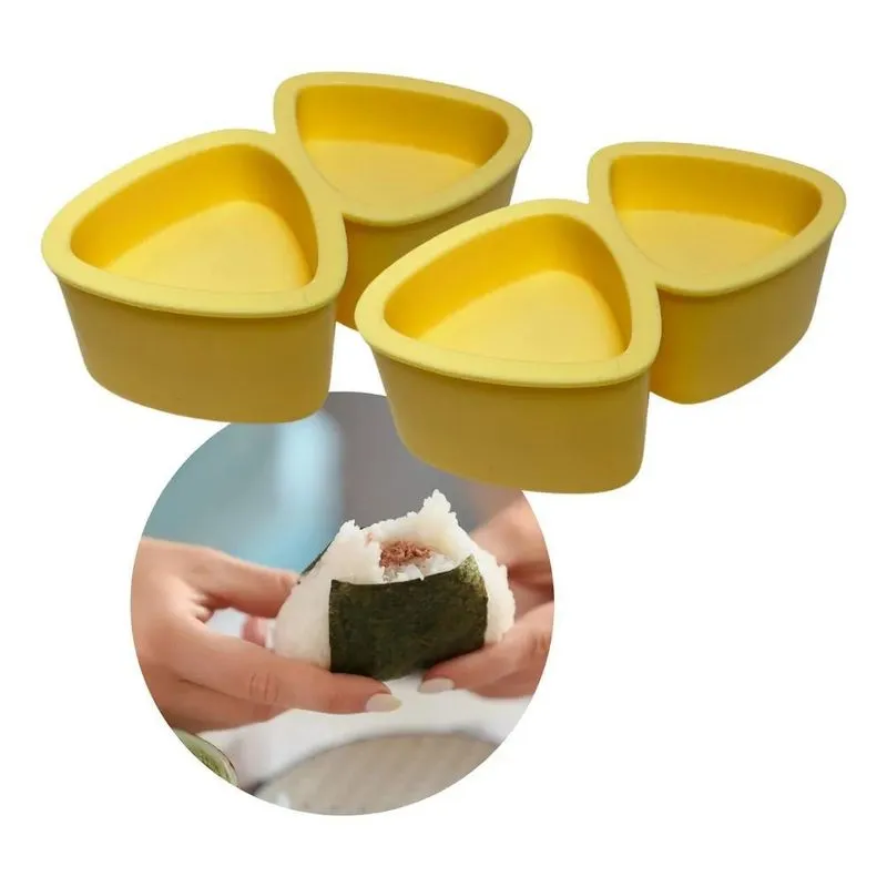 3x Kit 2 Forma Molde Para Oniguiri Bolinho De Arroz Sushi Ja