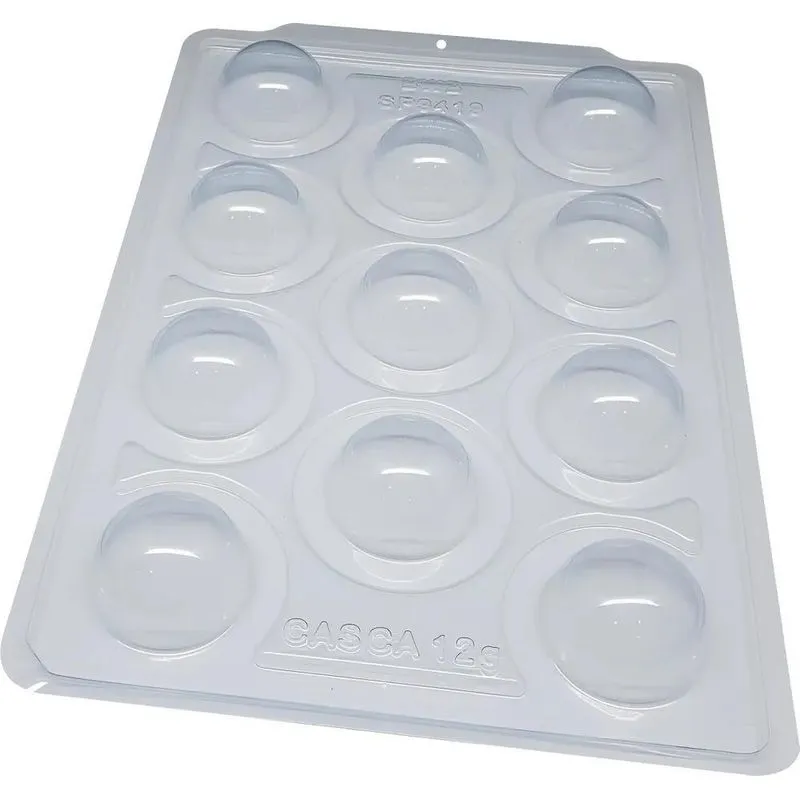 Forma Silicone Esfera Chocolate 80g Sp 9419 Silicone Bwb