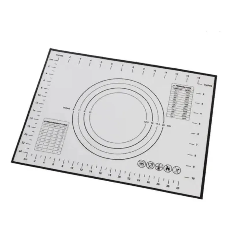Tapete Culinário Silicone Antiaderente Massa Forno 40 Branc