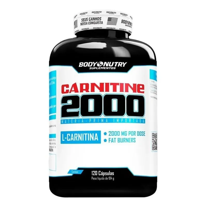 L-carnitina Pura 2000 Concentrada Pura 120 Cápsulas Sabor Se