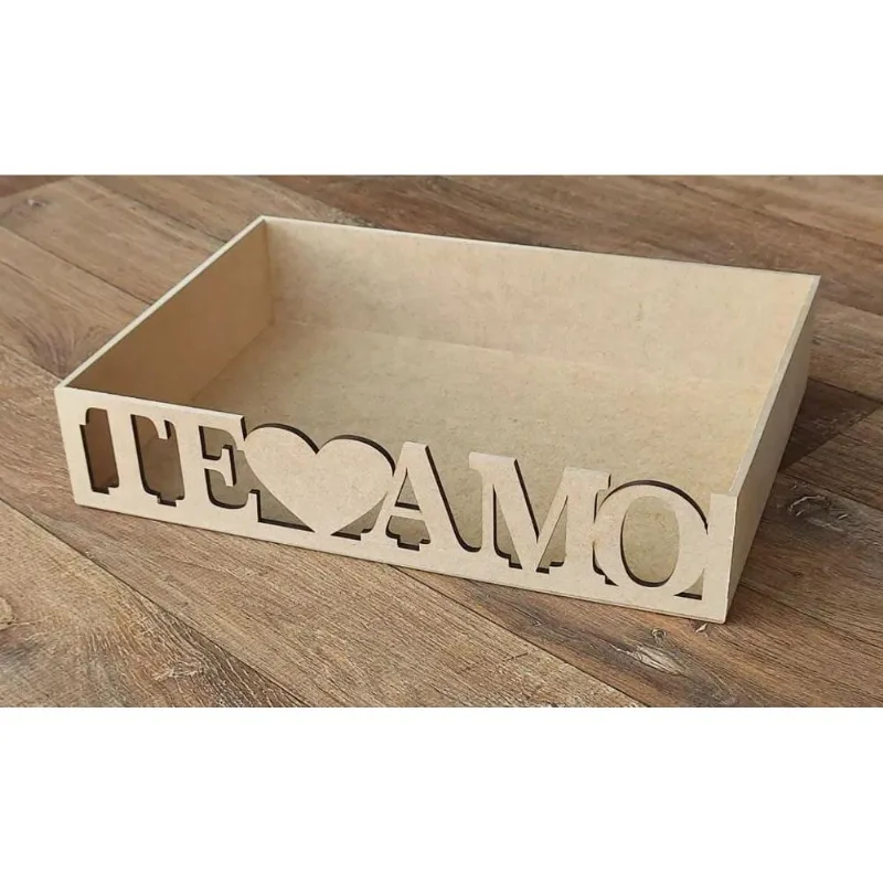 Bandeja Retangular Mdf Para Montar Cestas Dia Dos Namorados