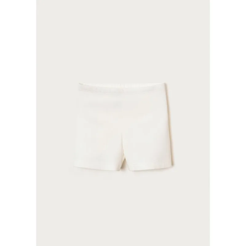 Shorts Curto Básico Infantil Menina - Off white 014
