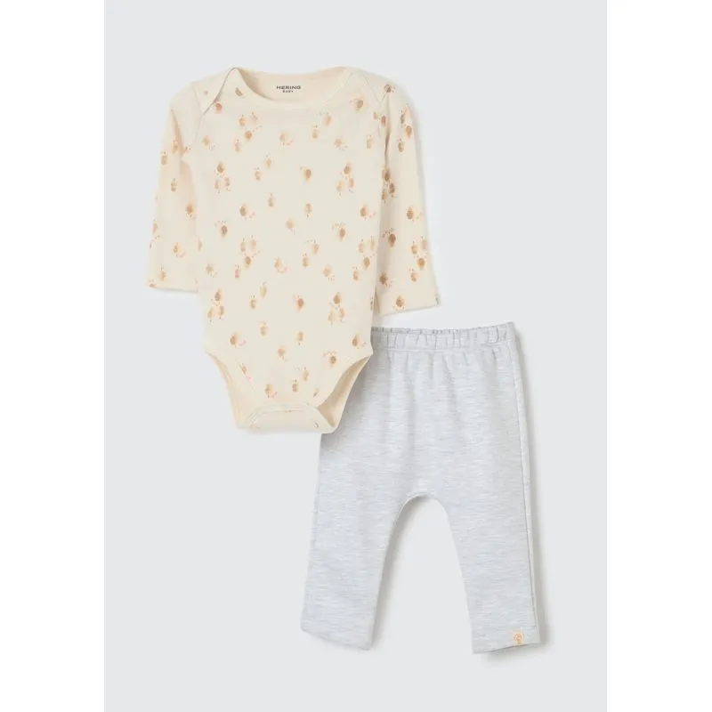 Conjunto Longo Bebê Menino Estampado - Amarelo 03M