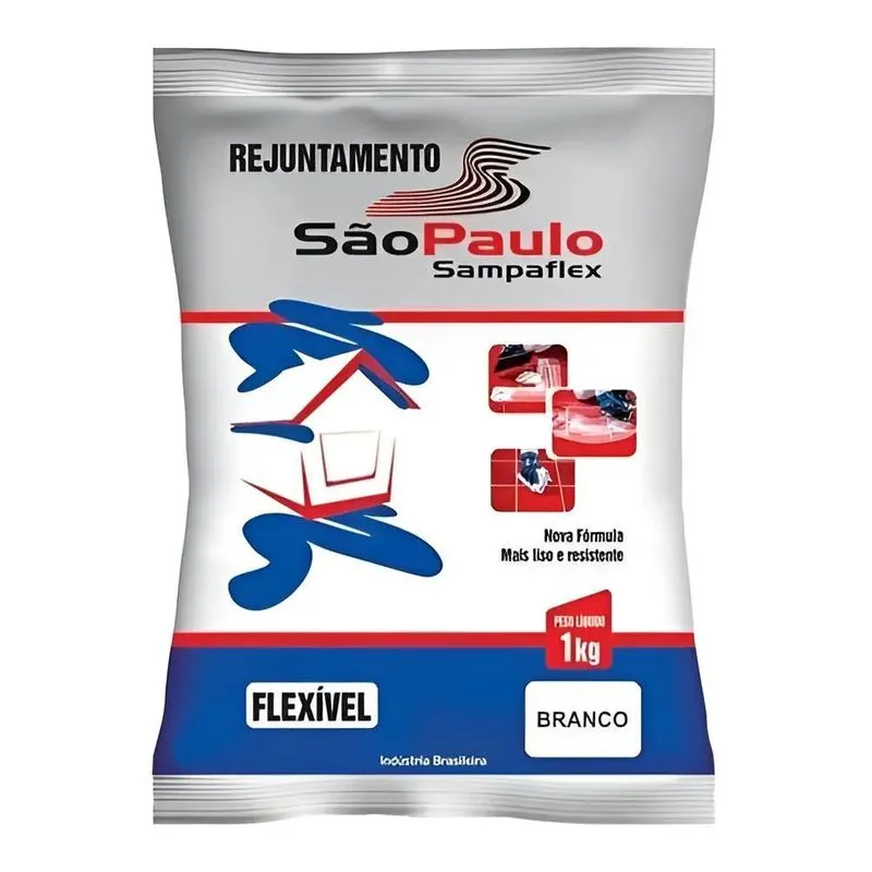Rejunte Flexível Branco 1kg Sampaflex