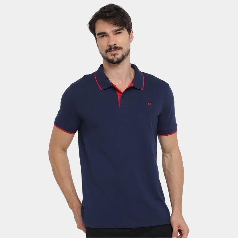 Camisa Polo Hering Masculina - Masculino - Azul Navy