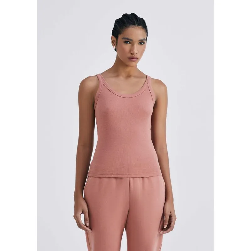 Regata Básica Feminina Slim Rib - Marsala G