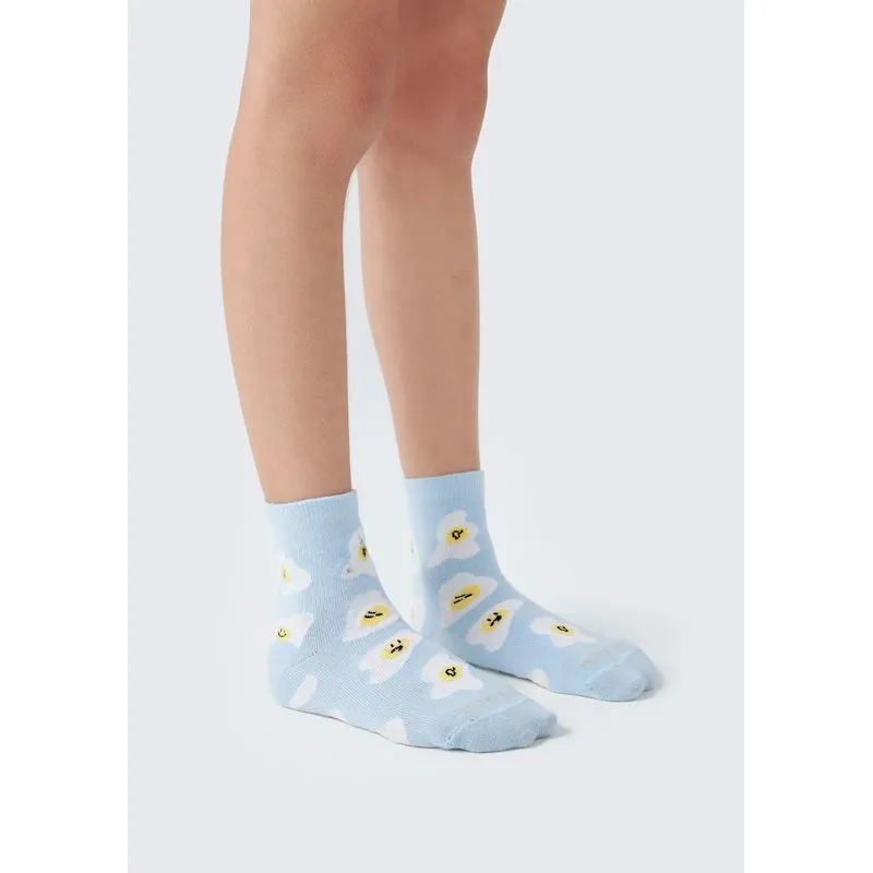 Kit Com 3 Meias Infantil Unissex Cano Médio Estampadas - Multicolorido XG