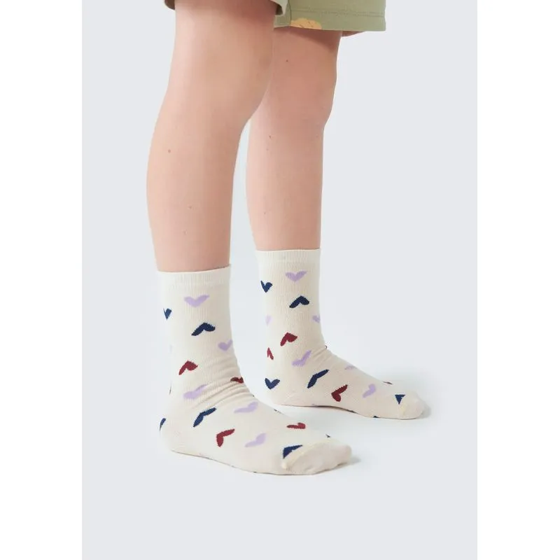 kit Com 2 Meias Infantil Menina Cano Alto - Roxo G