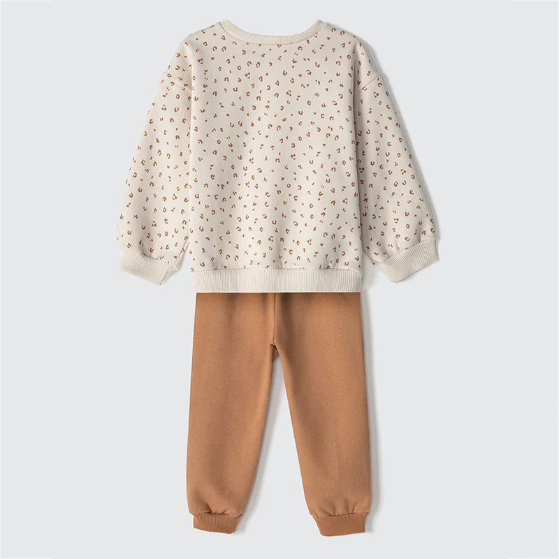 Conjunto de Blusa Manga Longa e Calça Oncinha Hering Infantil - Feminino 01 / Menina