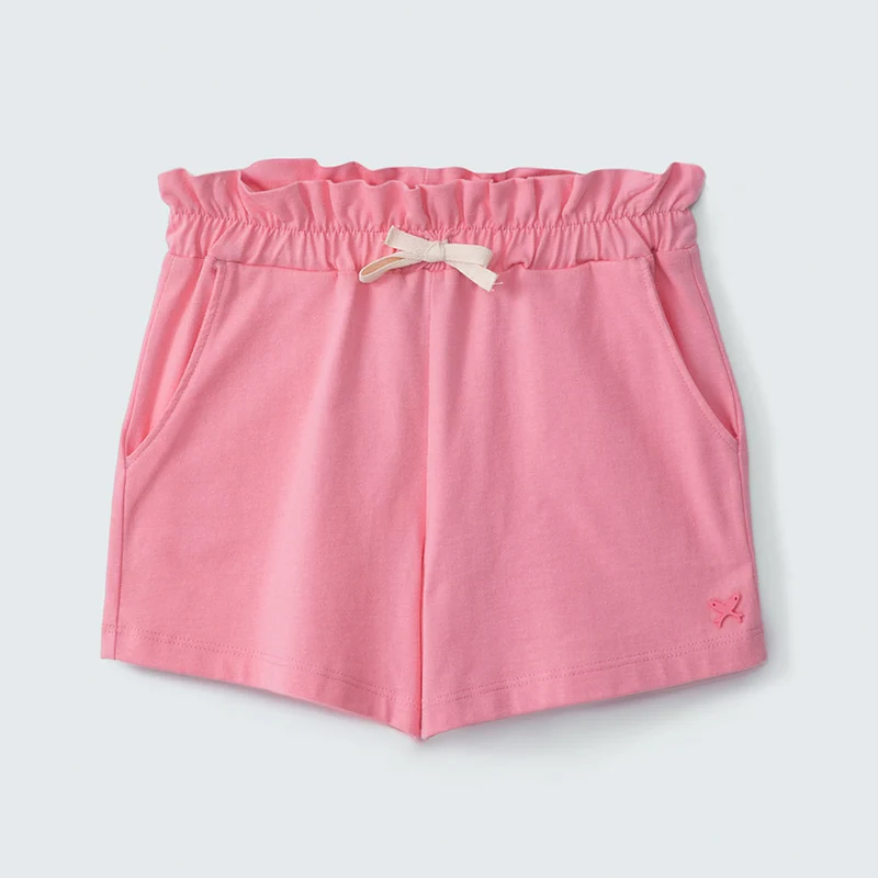 Shorts Clochard Rosa Liso Hering Infantil - Feminino 10 / Menina