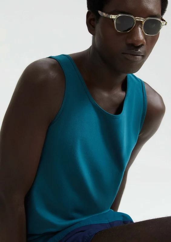 Regata Básica Hering Slim Masculina - Verde XXG