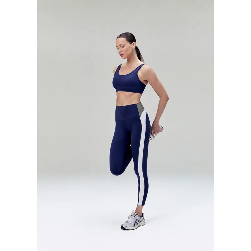 Calça Legging Esportiva Secagem Rápida - Azul XG