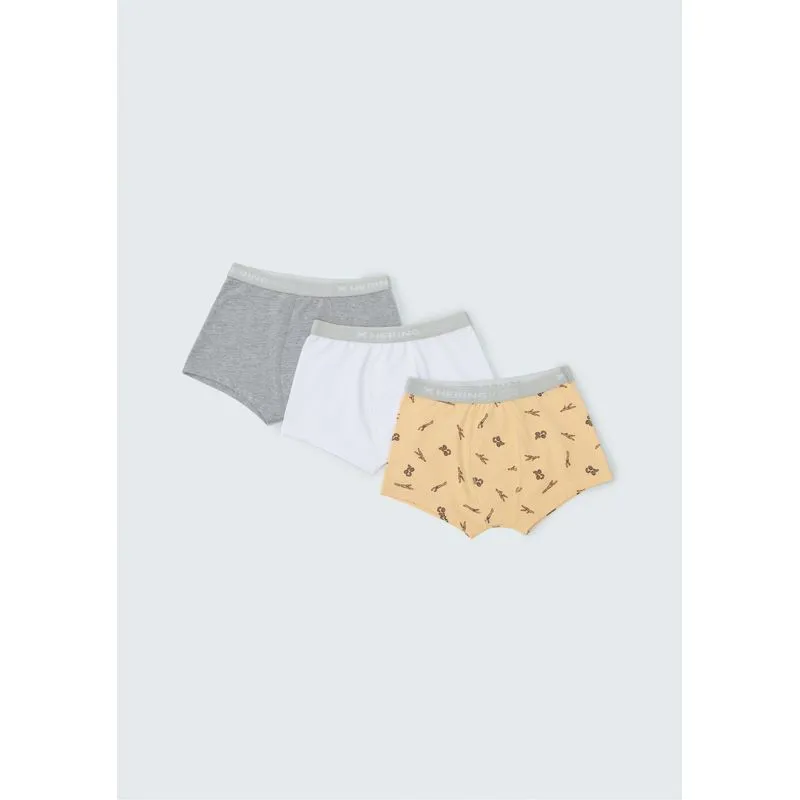 Kit Com 3 Cuecas Infantil - Multicolorido 014