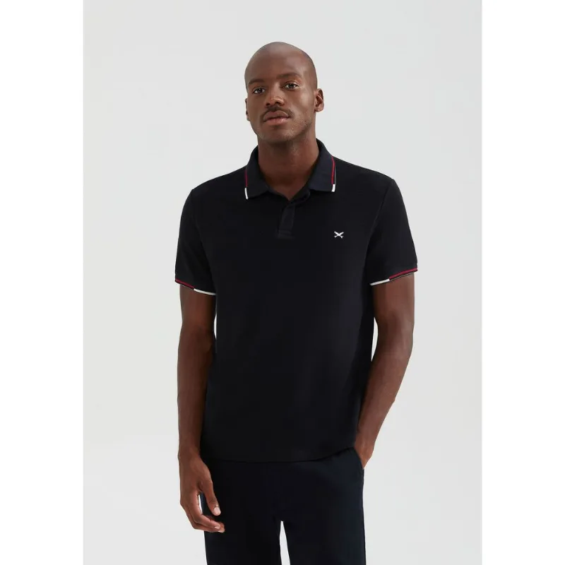 Camisa Polo Masculina Manga Curta Com Bordado - Preto G