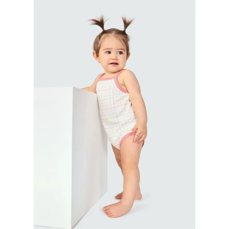 Kit Com 2 Bodies Bebê Menina - Off white 18M