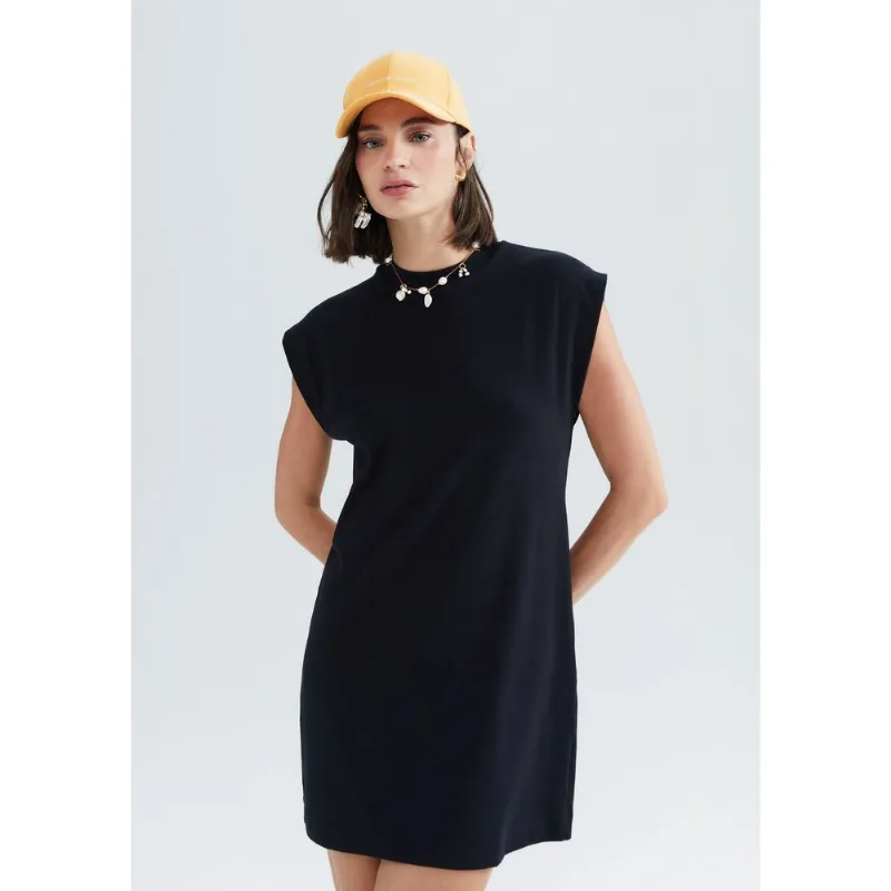 Vestido Curto Muscle Em Ribana - Preto M