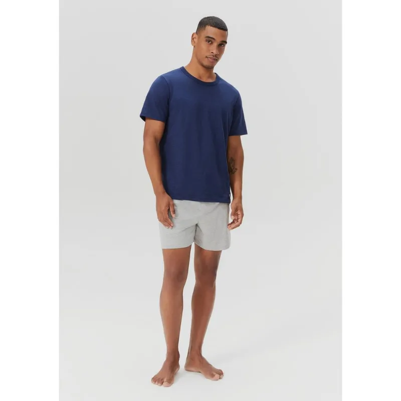 Pijama Curto Masculino Em Malha Flamê - Azul M
