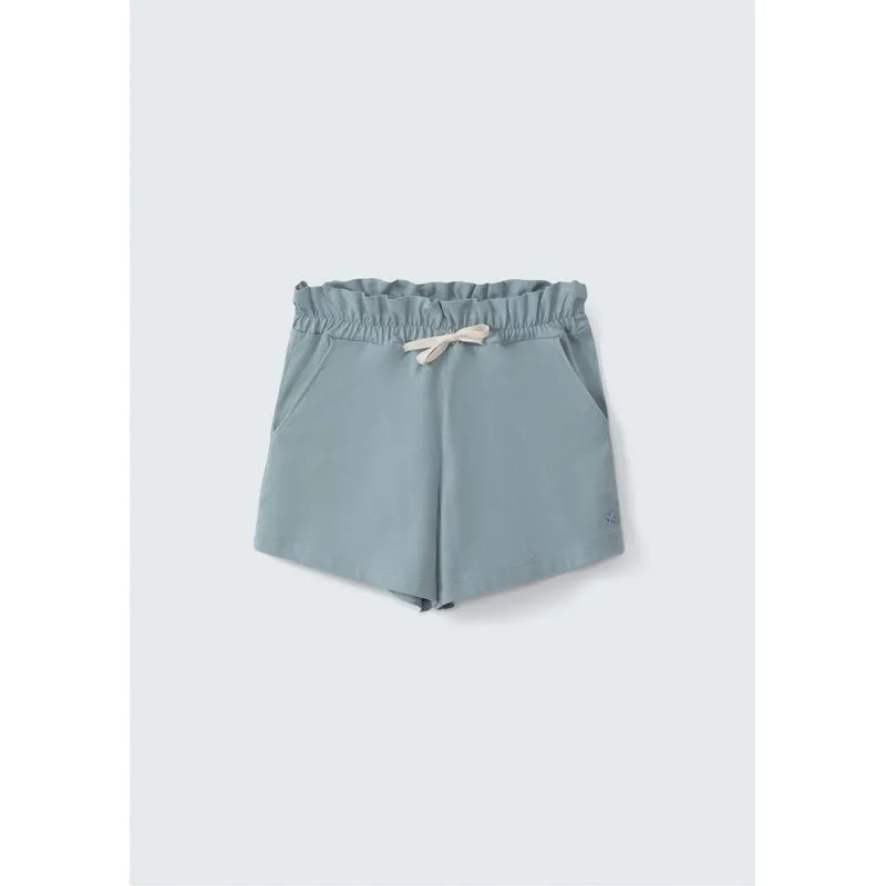 Shorts Básico Infantil Menina Clochard Em Moletom - Verde 008