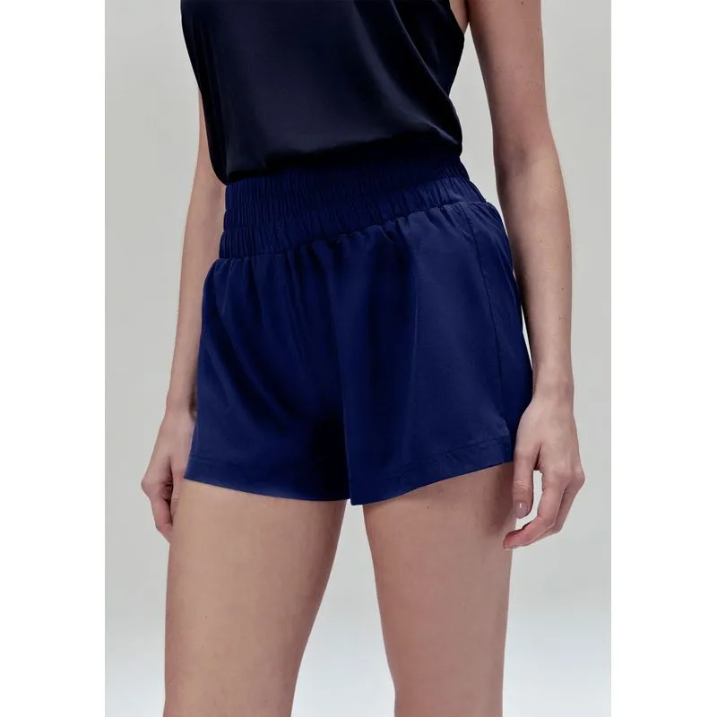 Shorts Esportivo Feminino Runner Easy Care - Azul M