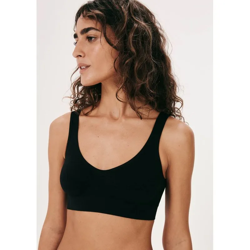 Top Básico Alças Largas Sem Costura - Preto G