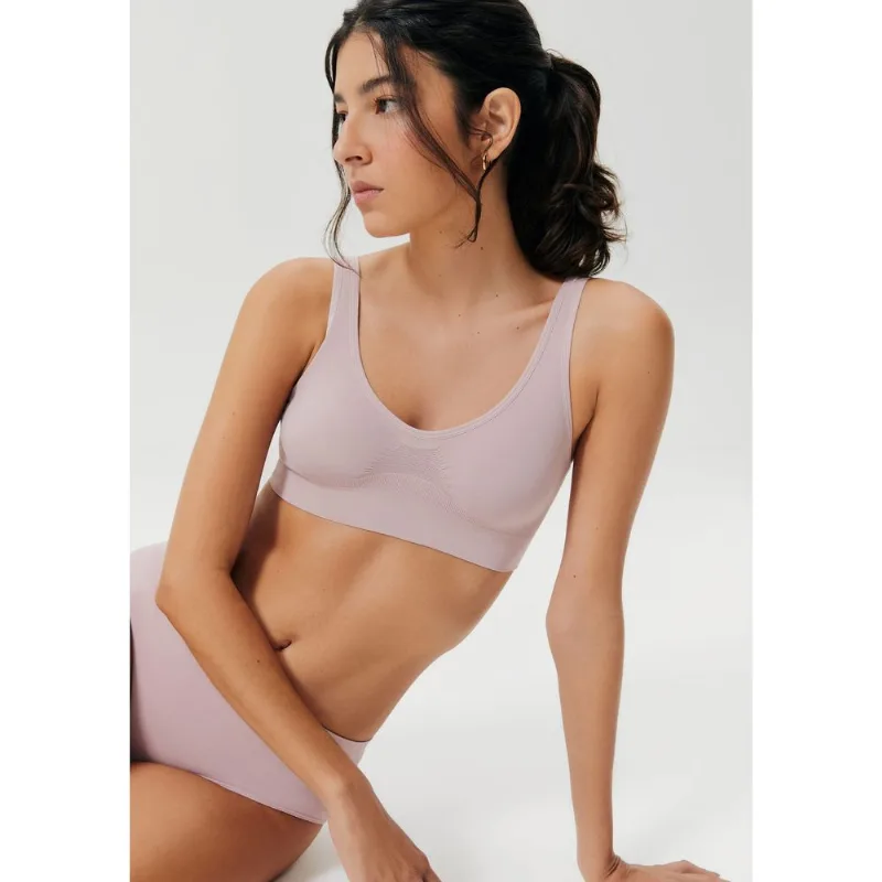 Top Básico Alças Largas Sem Costura - Rosa XG