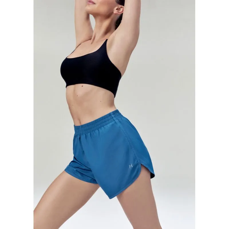 Shorts Esportivo Feminino Runner Easy Care - Azul M