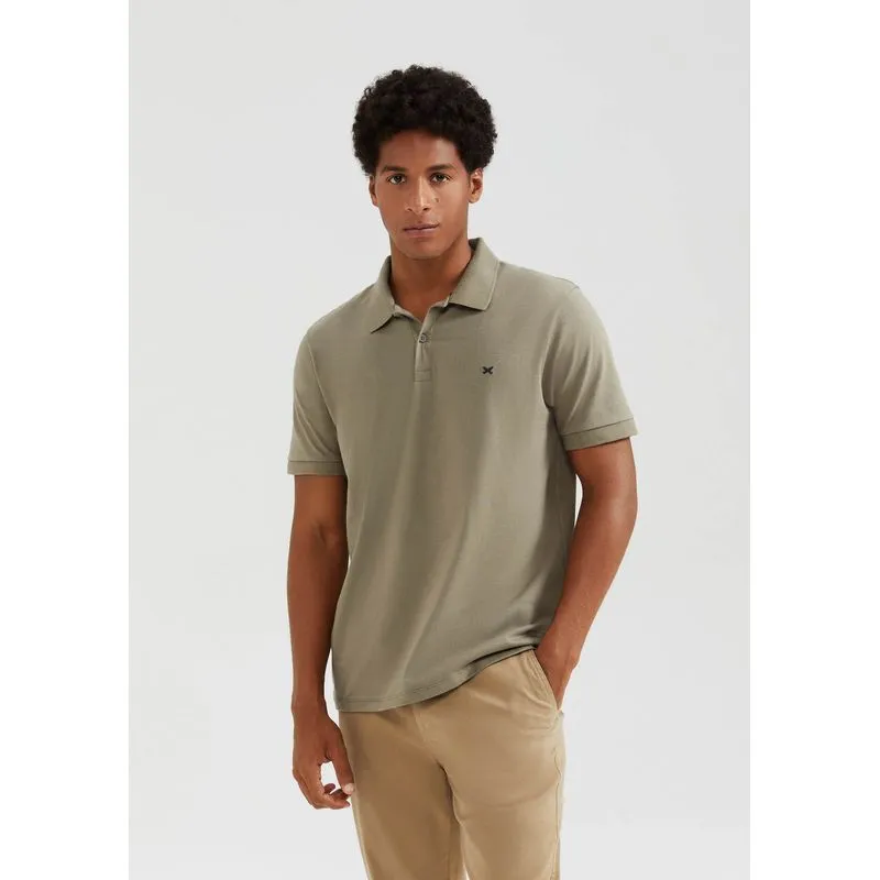 Camisa Polo Básica Masculina Super Cotton Com Bordado - Verde XXG