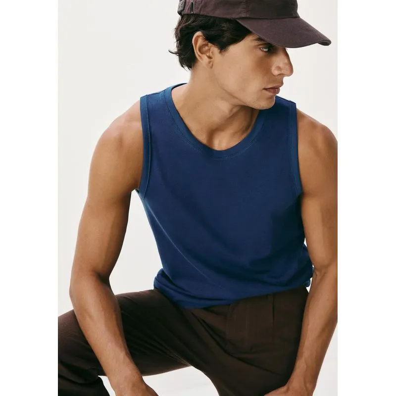 Regata Básica Masculina World - Azul P