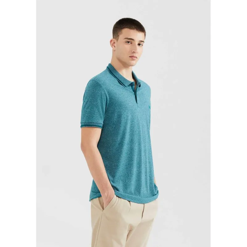 Camisa Polo Básica Masculina Em Malha Texturizada - Verde G