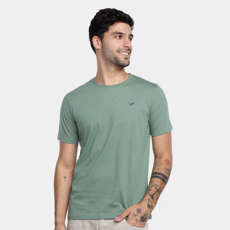 Camiseta Hering Básica Masculina - Masculino - Verde claro