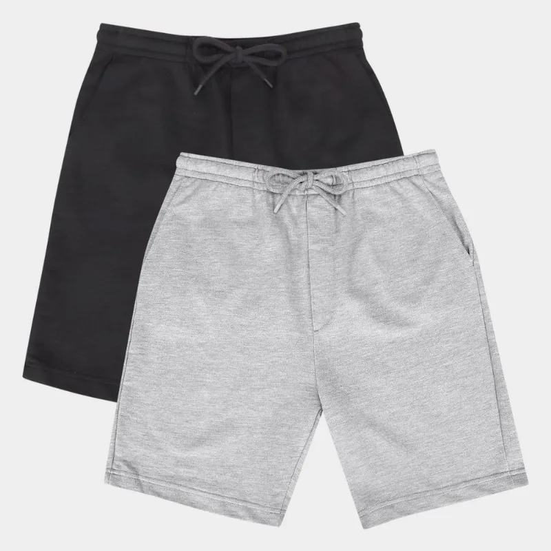 Kit Bermuda Hering C/ 2 Peças Masculina - Masculino - Cinza+Preto