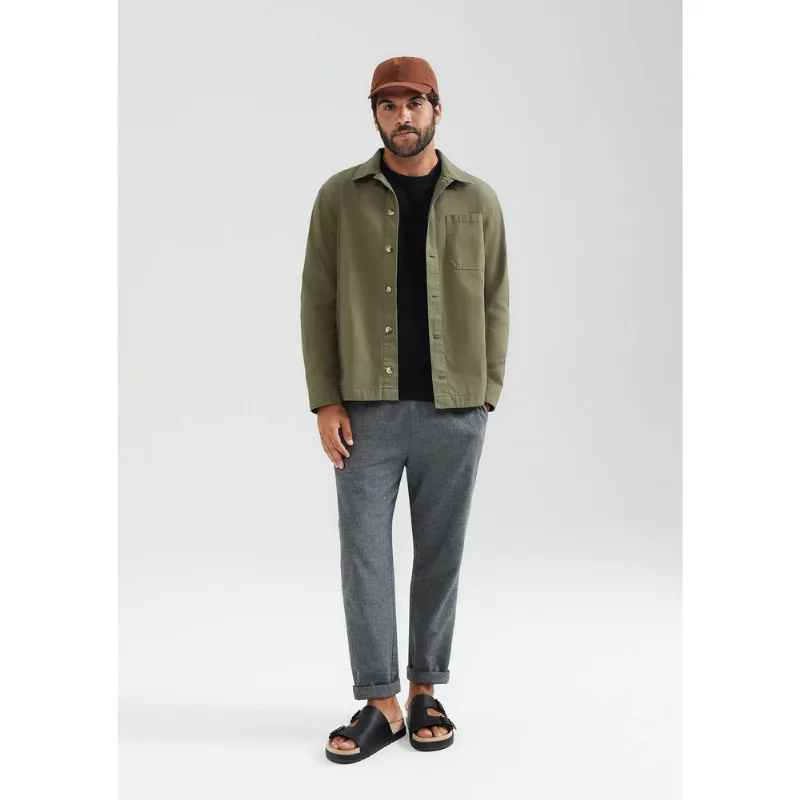 Jaqueta Masculina Em Sarja Texturizada - Verde M