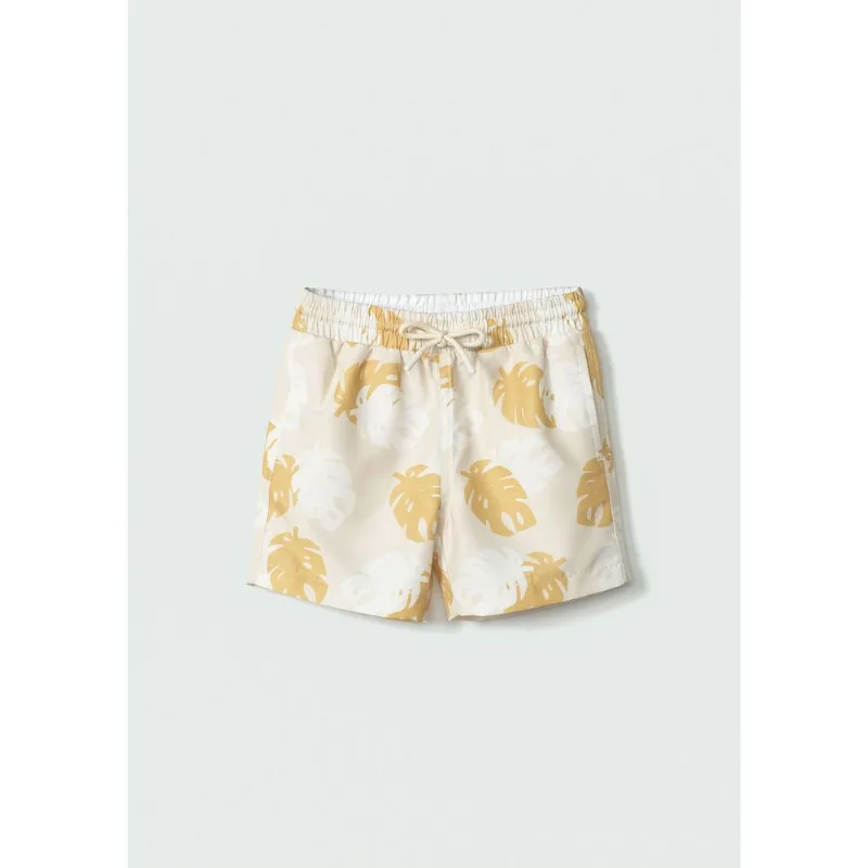 Shorts Infantil Menino Estampado - Amarelo 014