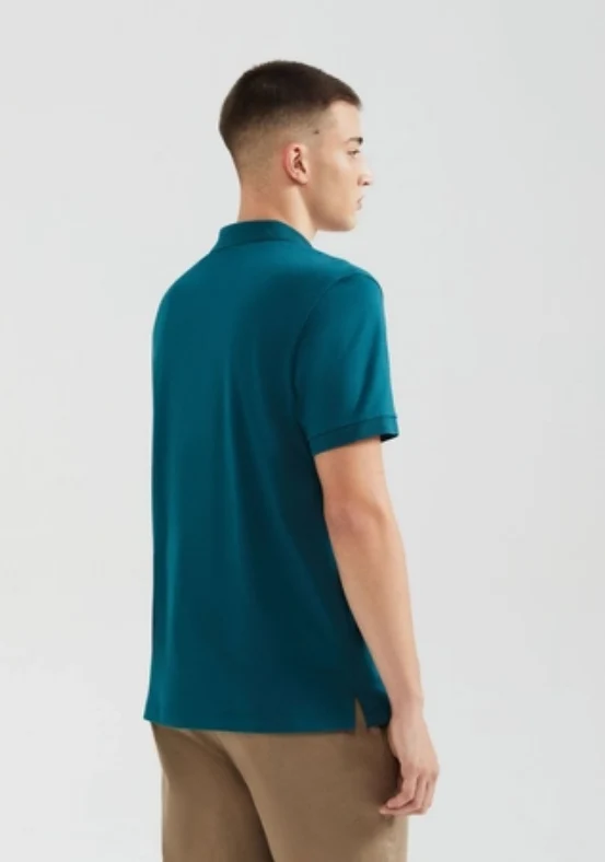 Camisa Polo Hering Básica Pima Masculina - Verde M