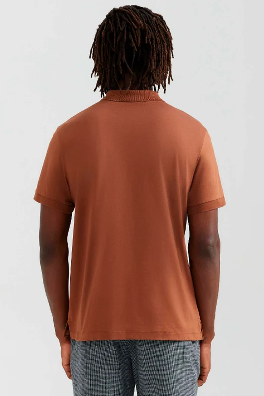 Camisa Polo Hering Básica Pima Masculina - Marrom XG / Marrom