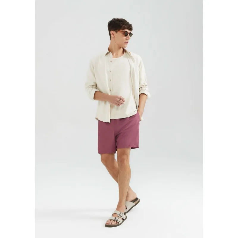 Shorts Praia Básico Masculino - Rosa XXG