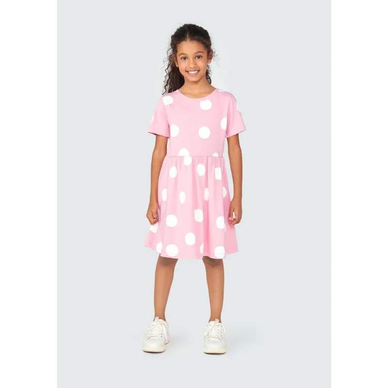 Vestido Curto Infantil Rodado - Rosa 010