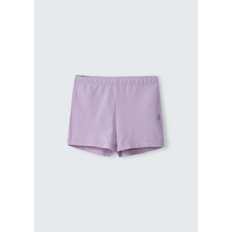 Shorts Curto Básico Infantil Menina - Roxo 004