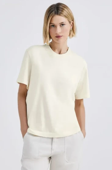 Blusa Básica Soft Hering - Creme M