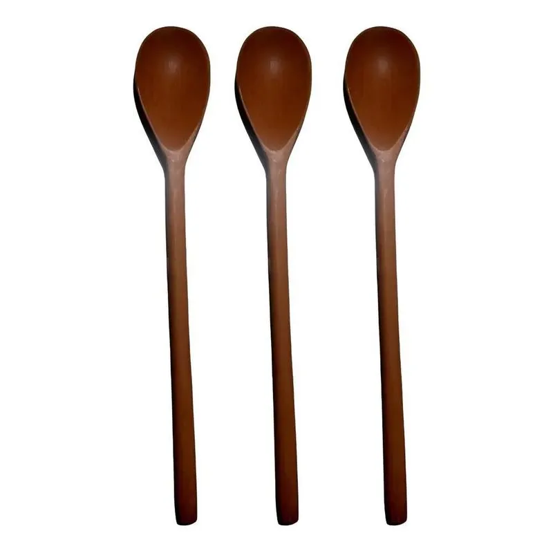 Kit 3 Colheres De Pau Madeira 3 Unidades 31cm